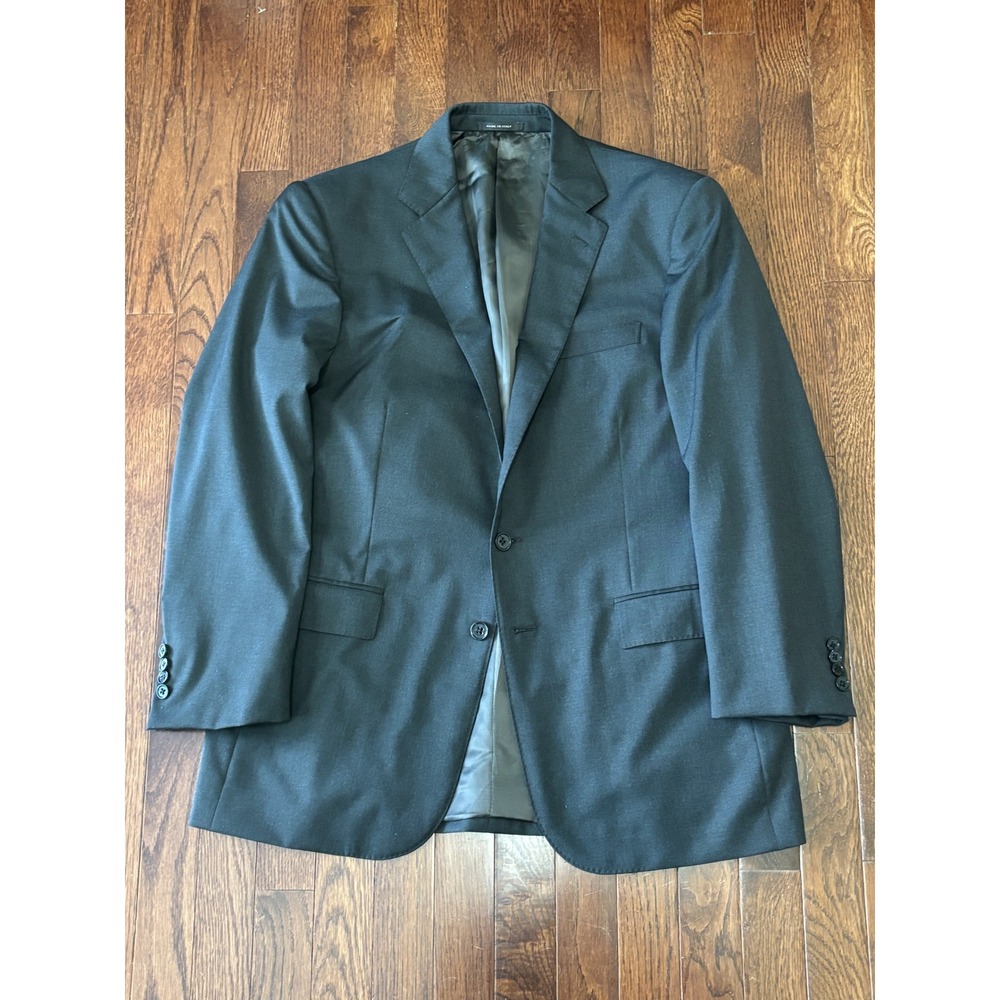 Ralph Lauren Black Label Blazer Men's 40S Charcoal Wool Made in Italy RLBL